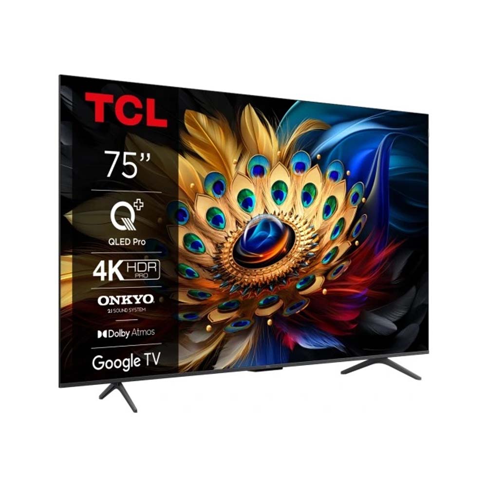 TCL 75C655 75 Inch QLED 4K Ultra HD Android TV with smart features and vibrant display for an exceptional home entertainment experience.